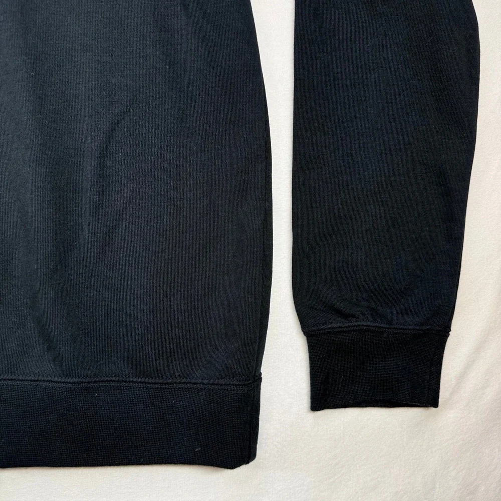 Nike Womens Sportswear Crewneck Sweatshirt Black Yellow Just Do It Logo M NWT